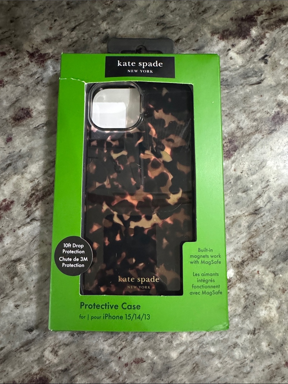 New kate spade New York Brown Tortoiseshell iPhone Case